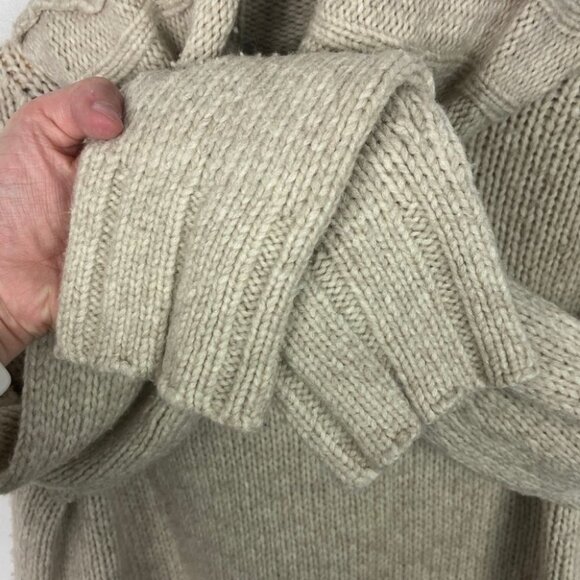 Nili Lotan Yak Wool Turtleneck Sweater Beige Cream Size XS Zoe Knit Pullover Tan - Picture 7 of 9